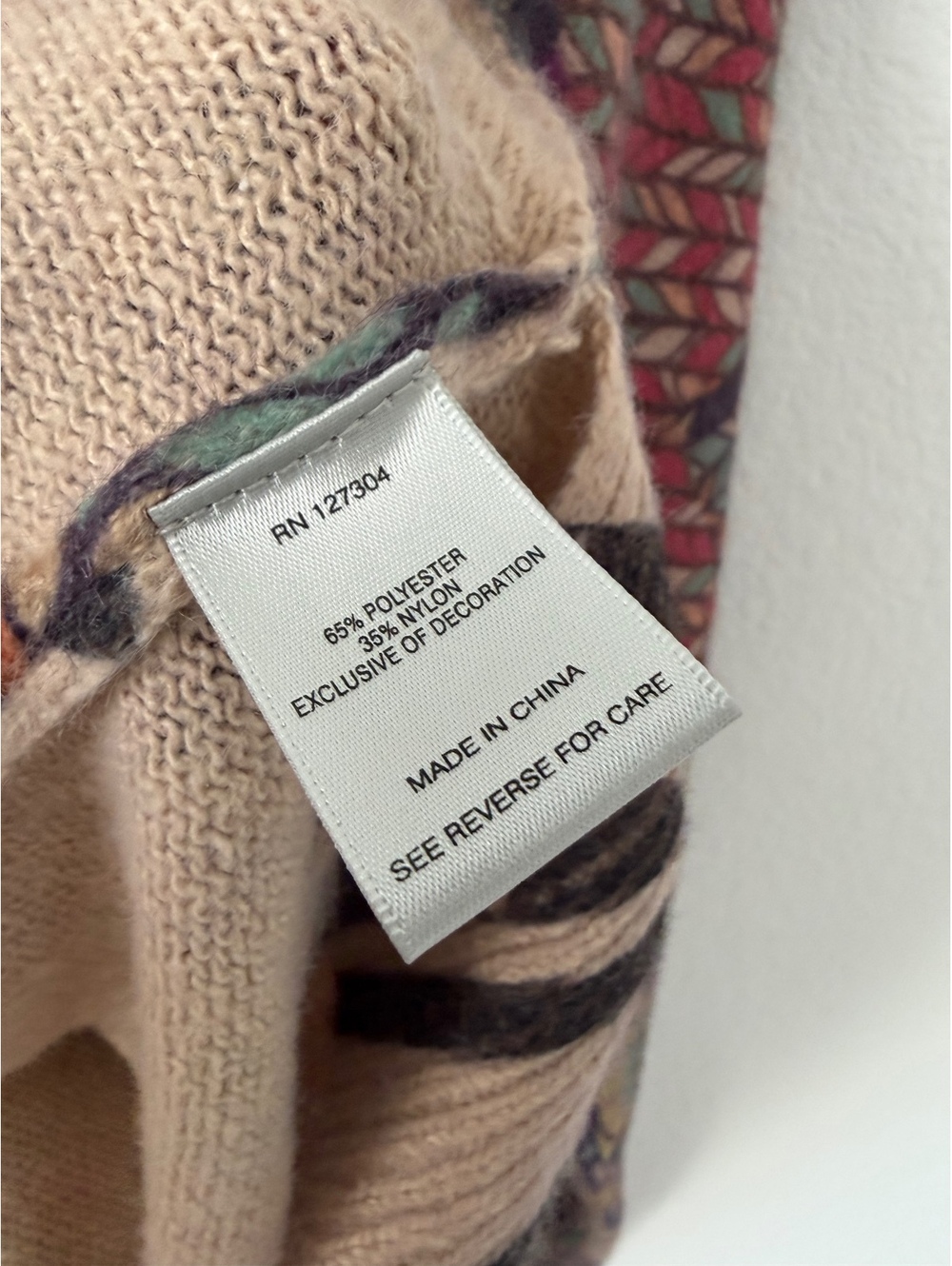 John Mark NWT Long Sleeve Round Neck Patchwork Floral Boho Sweater Size 2X - Picture 6 of 8